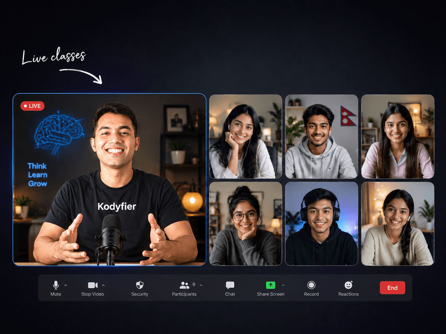Live interactive coding class with Thapa Technical